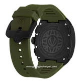 CHRIST VERRA Neo Drive CV 12349G-36 GRN Green Black Rubber Strap